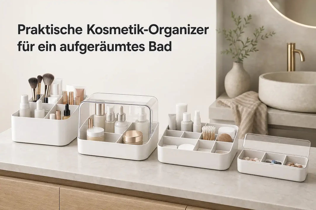 Praktische Kosmetik-Organizer für ein aufgeräumtes Bad