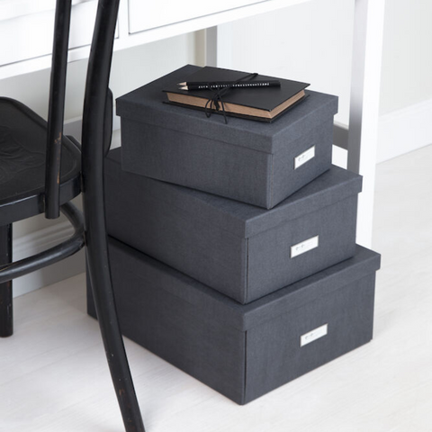 Karin storage box - black canvas