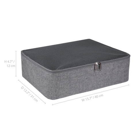 Soft storage box gray - under bed storage