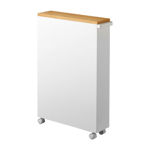 TOWER storage trolley with handle - white