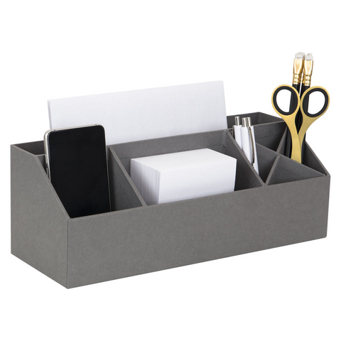 Elisa desk organizer - gray
