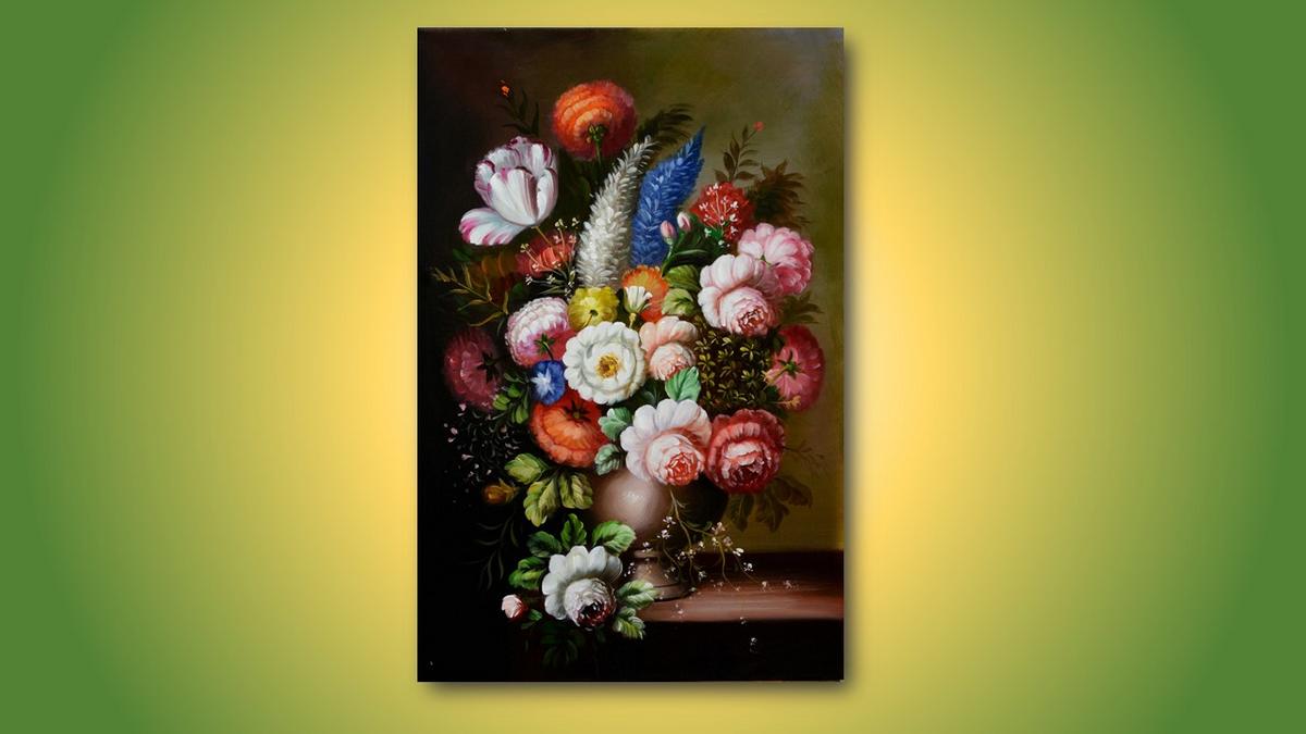Vaso Bouquet 2 – dipinto a olio fatto a mano (Bellezze della natura)