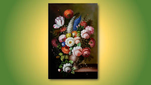Vaso Bouquet 2 – dipinto a olio fatto a mano (Bellezze della natura)