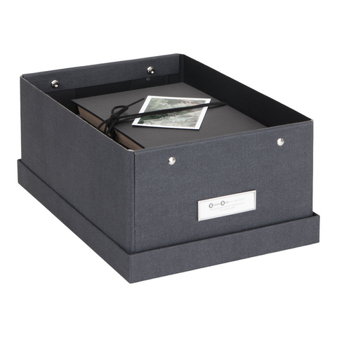 Karin storage box - black canvas