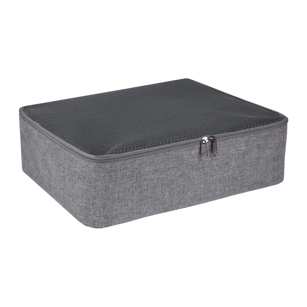 Soft storage box gray - under bed storage