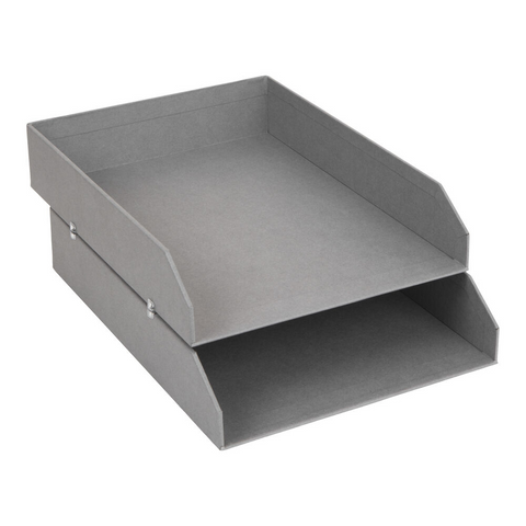 HAKAN document tray set of 2 - gray