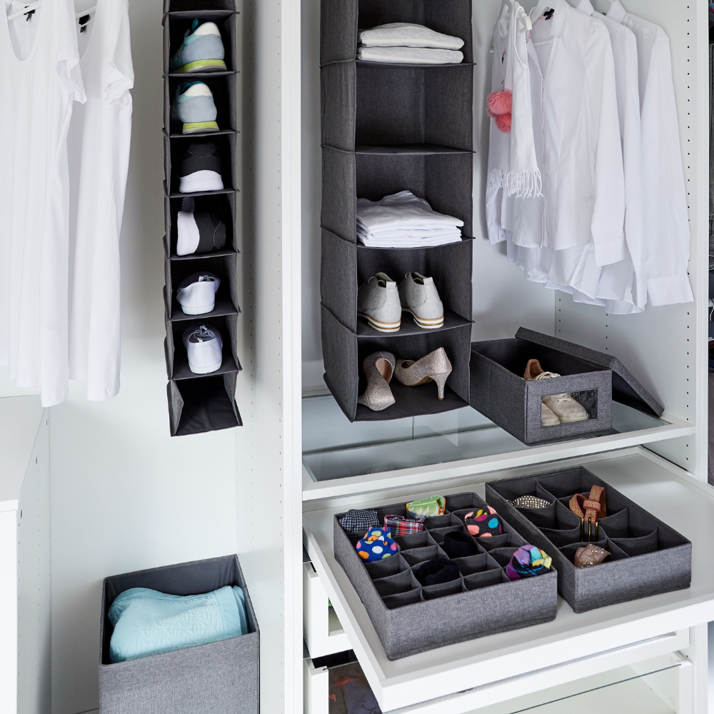 PREMIUM Wäsche Organizer Grau