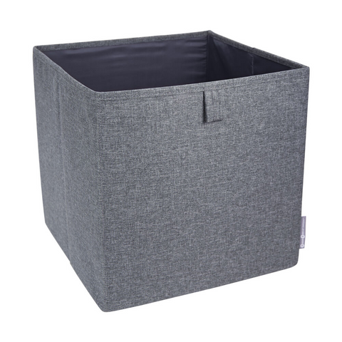Cube de boîte de rangement douce - gris