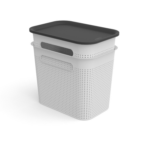 BRISEN storage box WHITE 7L - with lid