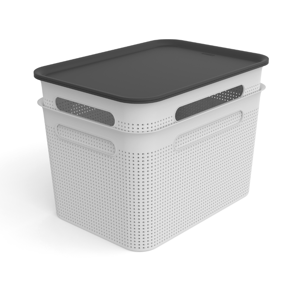 BRISEN storage box WHITE 16L - with lid