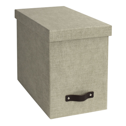 JOHAN hanging file box - Linnen canvas