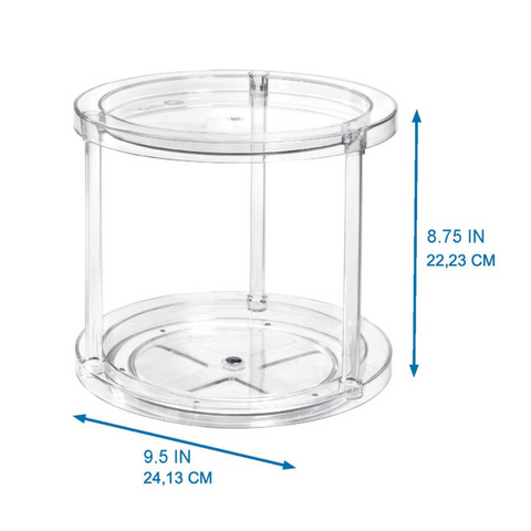 HOME EDIT - Turntable Lazy Susan CLEAR - 24x22cm