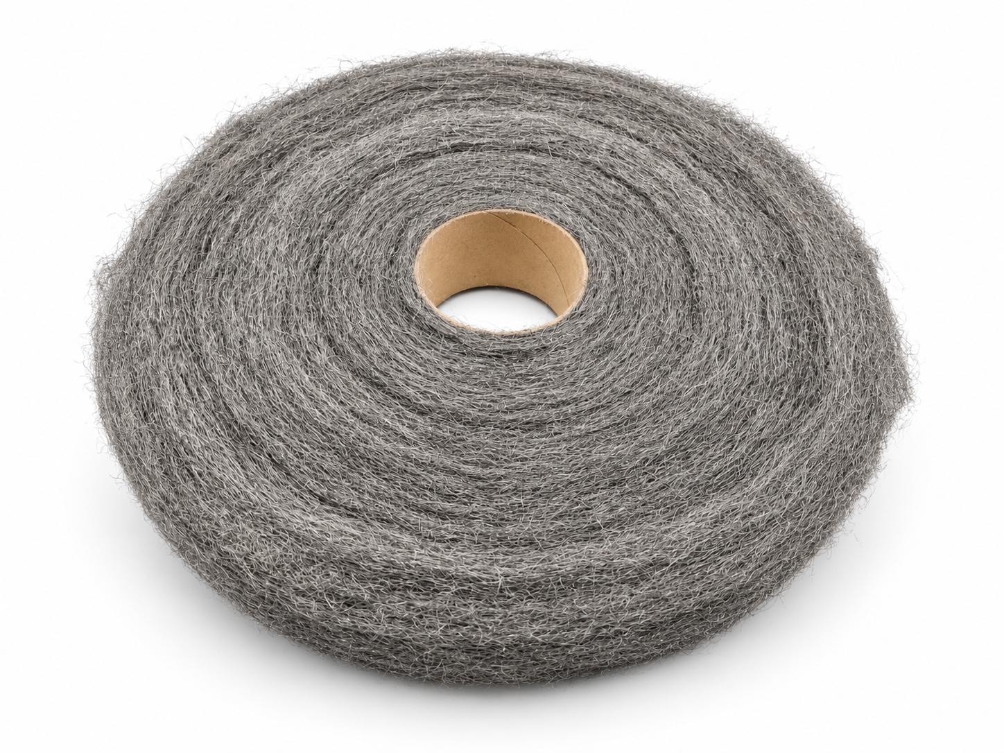STAWO Edelstahlwolle Nr. 6, extrem grob, rostfrei, 5-kg-Rolle – Schrägansicht