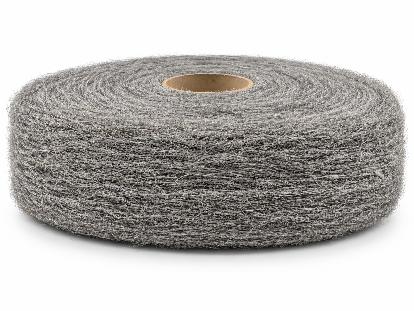 STAWO Edelstahlwolle Nr. 6, extrem grob, rostfrei, 5-kg-Rolle – Vorderansicht