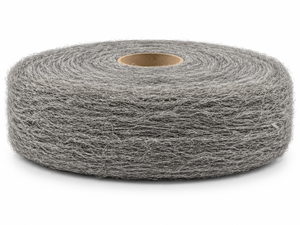 STAWO Edelstahlwolle Nr. 6, extrem grob, rostfrei, 5-kg-Rolle – Vorderansicht