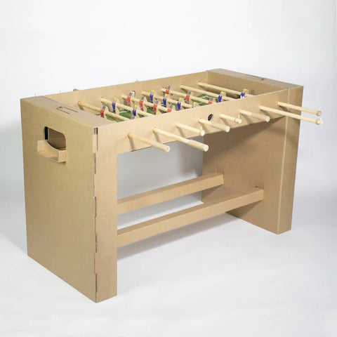 Cardboard foosball table