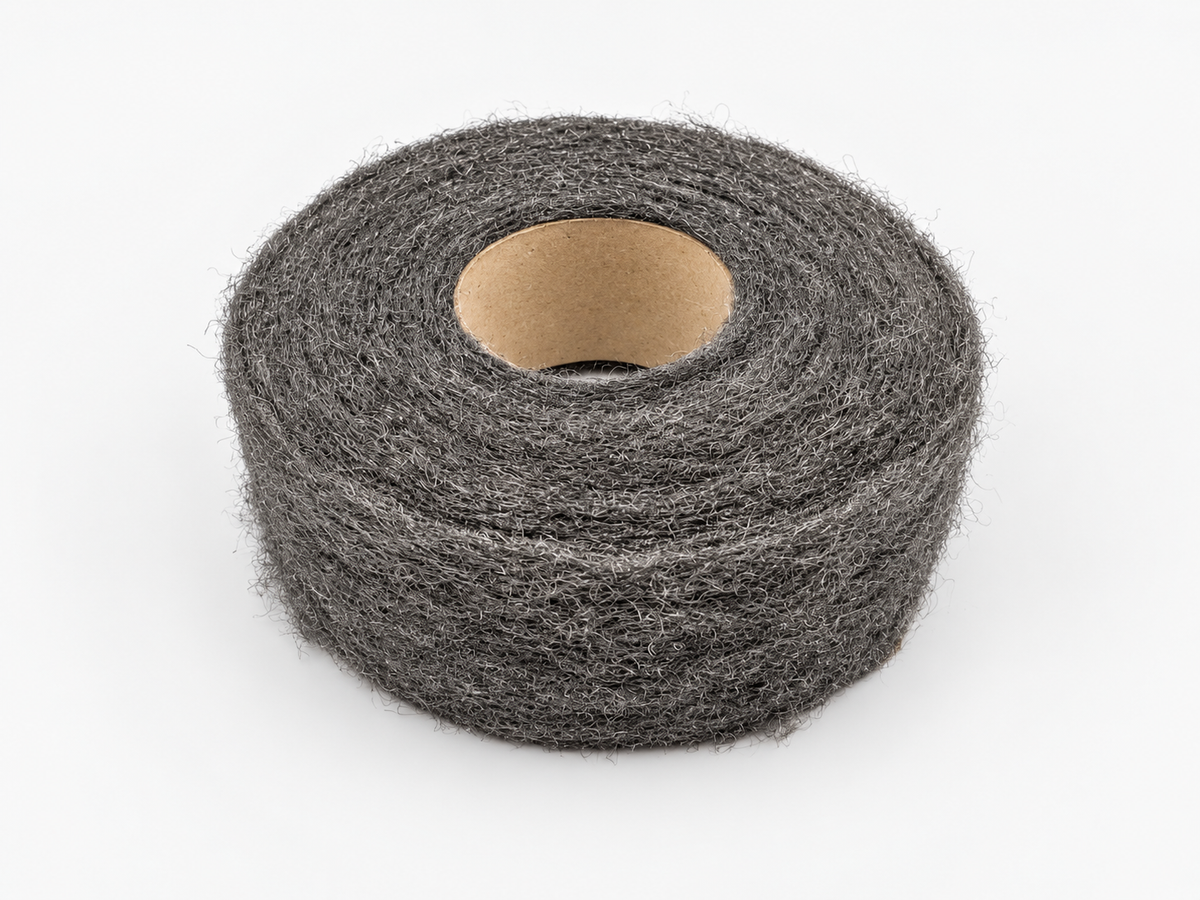 STAWO Lana d'acciaio n. 4, rotolo da 1 kg – Vista frontale obliqua