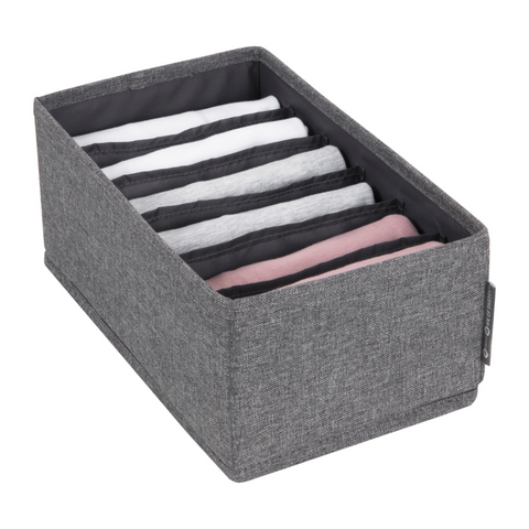 SOFT Organizer Grau - 6 Fächer schmal