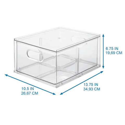 HOME EDIT - Storage box drawer CLEAR - 35x26.7x19.7cm