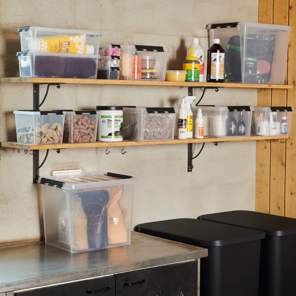 Confezione da 6 contenitori per alimenti, organizer per dispensa  trasparenti e contenitori con divisori rimovibili, organizer per  frigorifero in