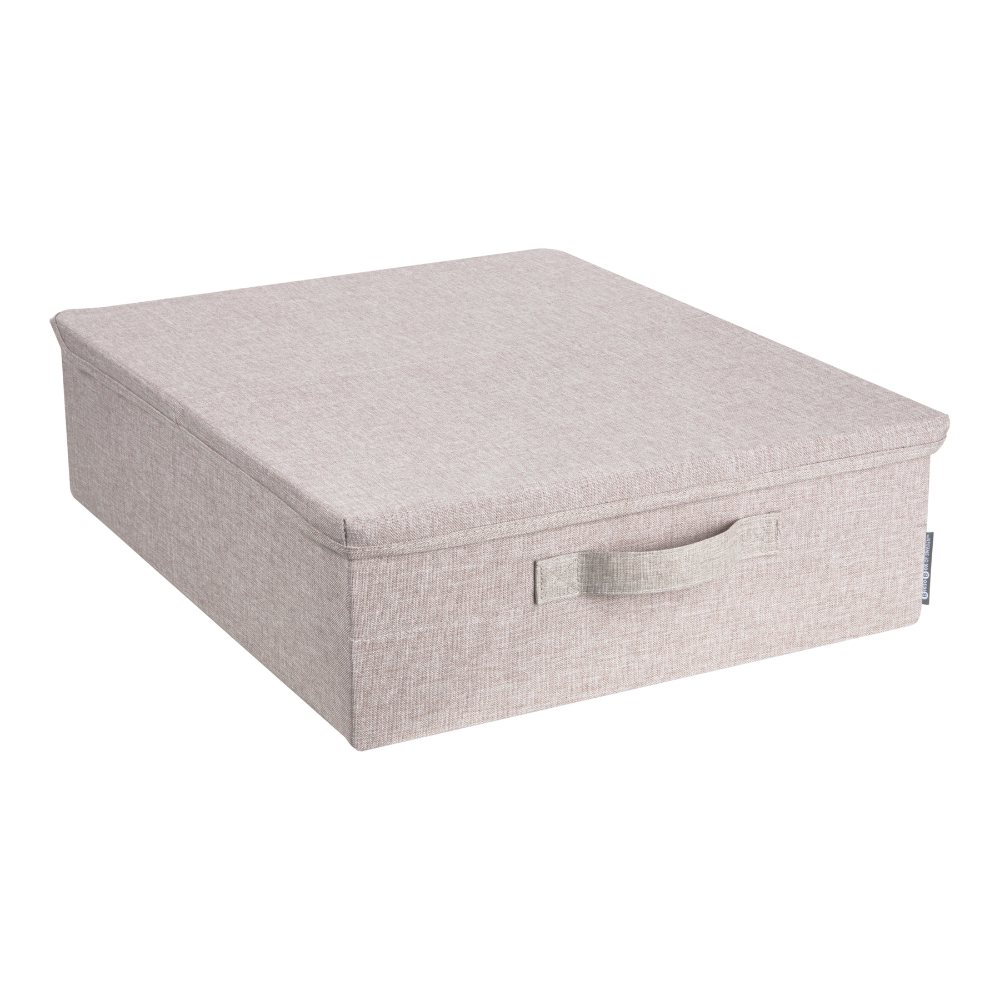 Soft storage box beige - under bed storage