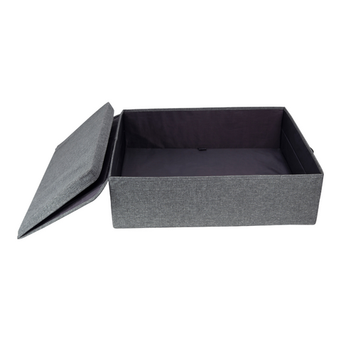 Soft storage box gray - under bed storage