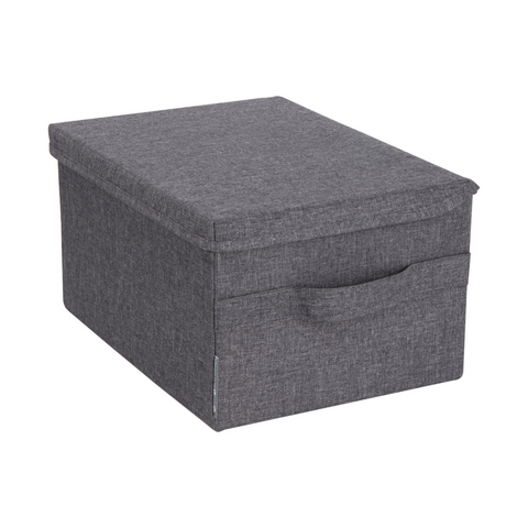Soft storage box gray S - 35x26x19cm