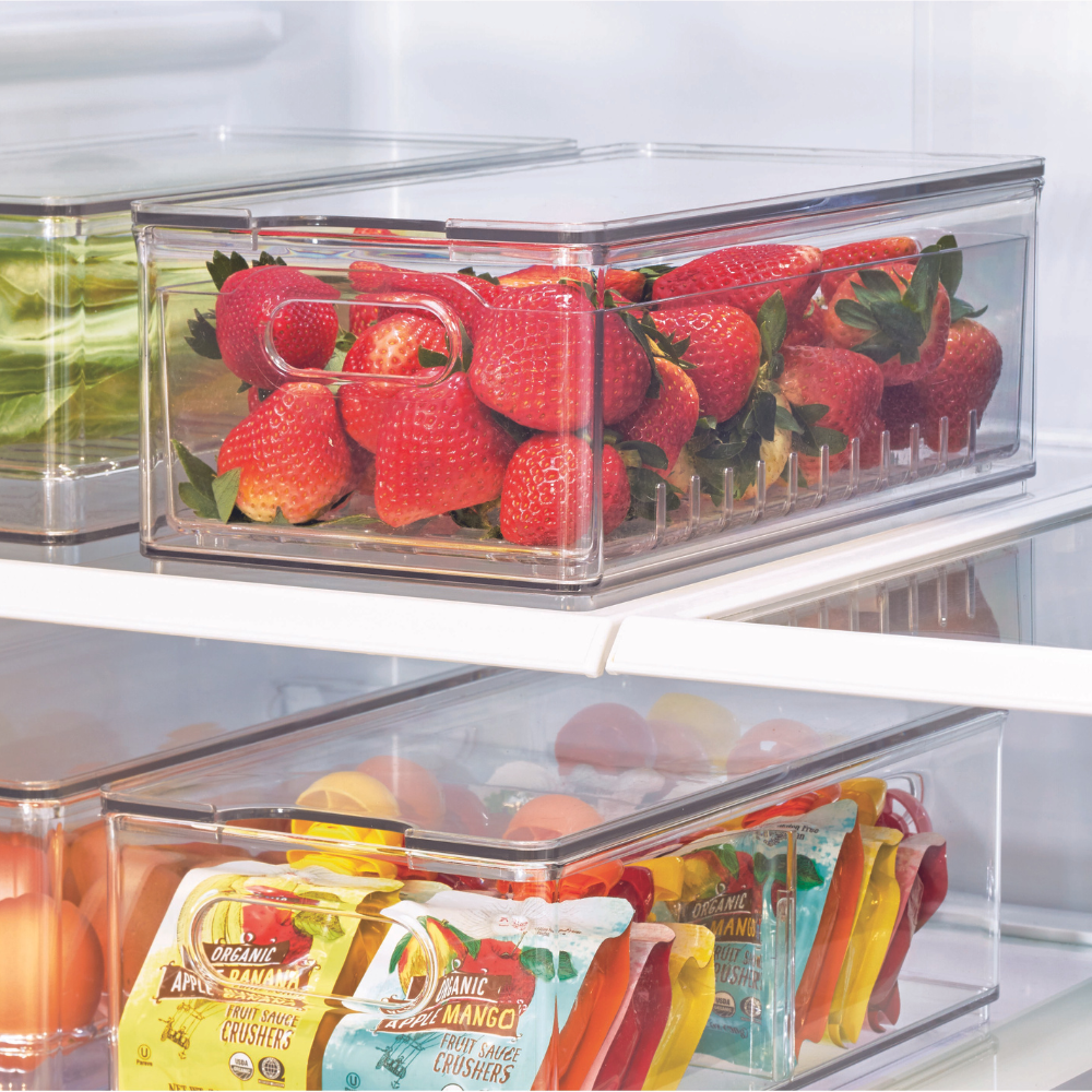 aufbewahrung beeren kühlschrank iDesign HOME EDIT- Frischhaltebox KLAR Berry Bin gross kaufen!