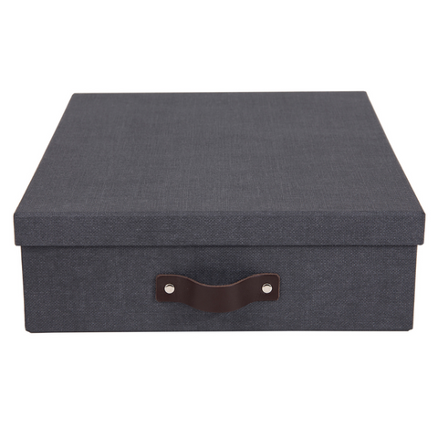 Box de stockage Oskar A4 - toile noire