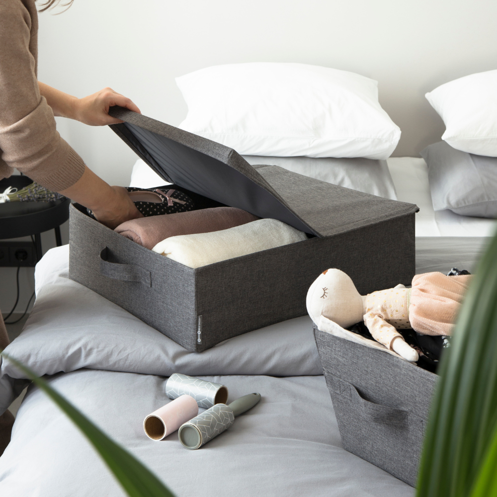 aufbewahrung unterbett SOFT Aufbewahrungsbox Grau