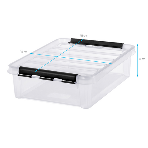 SmartStore Box KLAR - 40x30x11cm (8L) Flach
