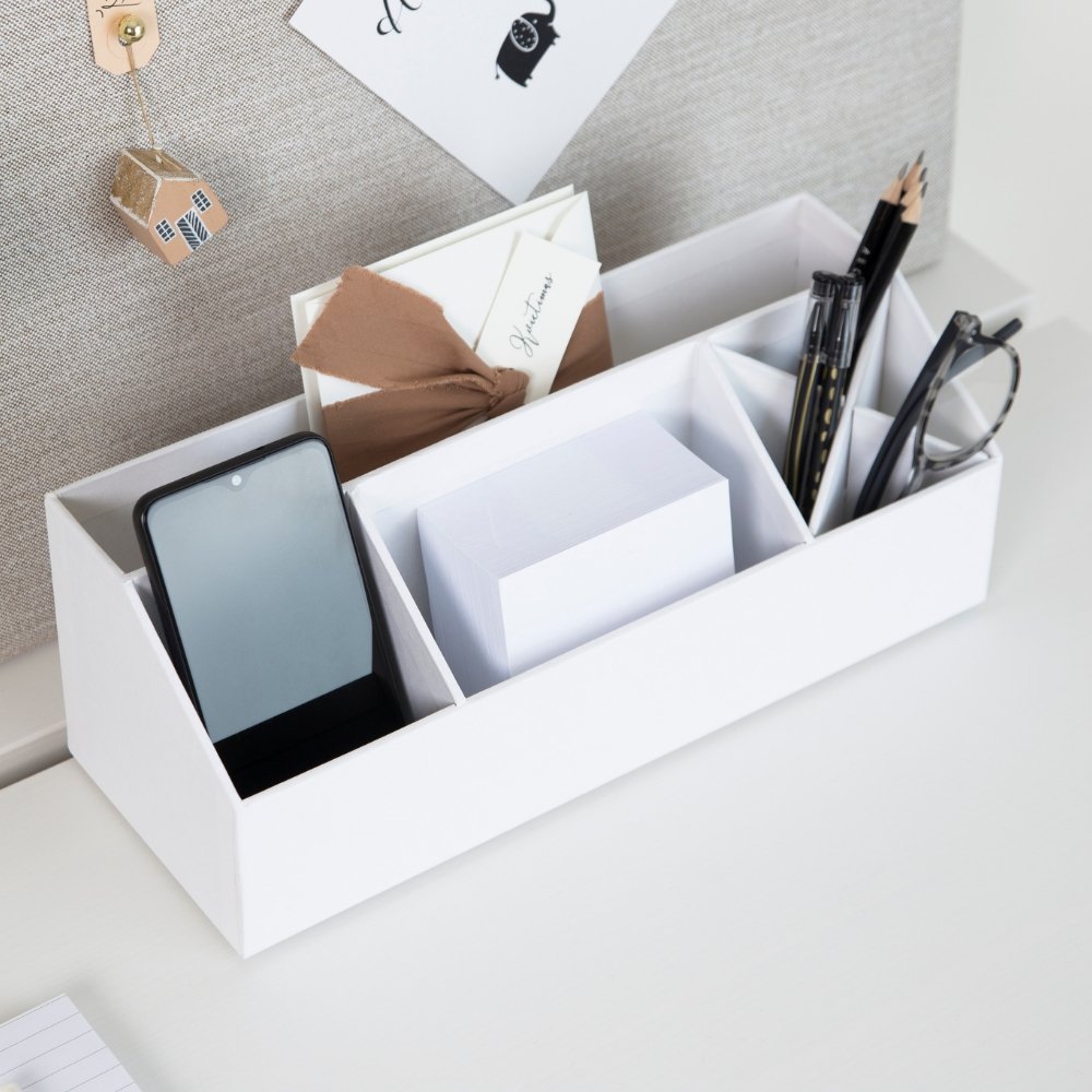 Bigso ELISA Schreibtisch Organizer in Weiss