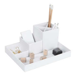 Schreibtisch Organizer weiss