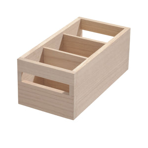 iDesign ECO - Aufbewahrungsbehälter WOOD - mit Fächern - BINS AND BOXES