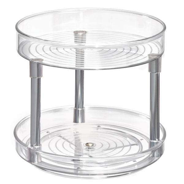 iDesign Linus Lazy Susan 1/4 Large in Clear